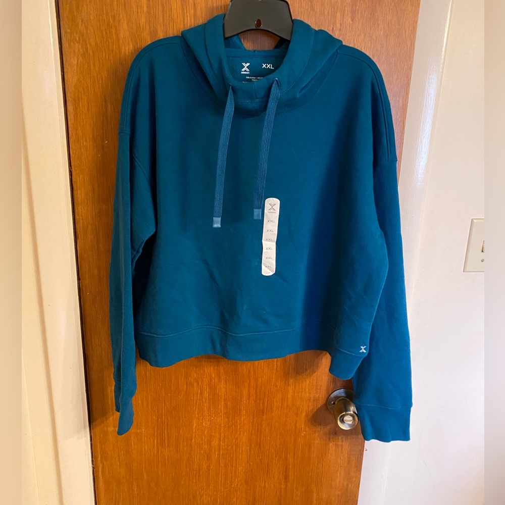 NWT Xersion Cropped Women’s Hoodie Size XXL - Picture 10 of 12